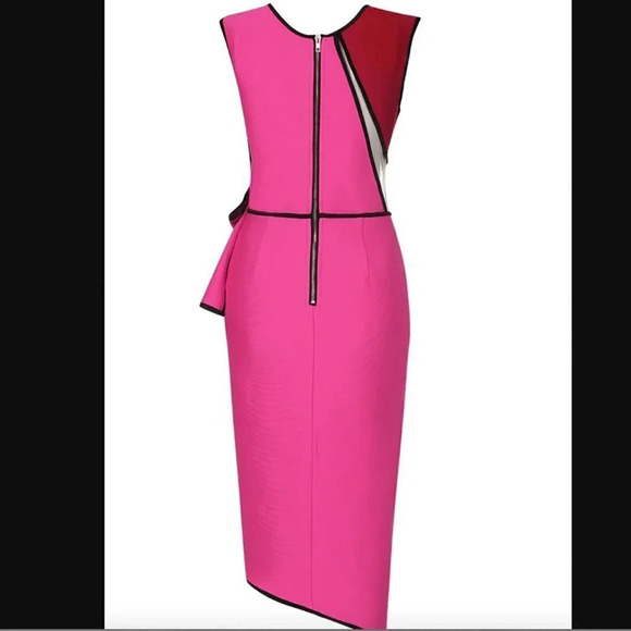Colorblock Midi Dress NWOT - Picture 4 of 9